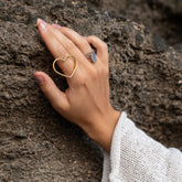 Bague « Romy » plaqué or