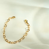 Bracelet Fille Cascade d'Amour plaqué or