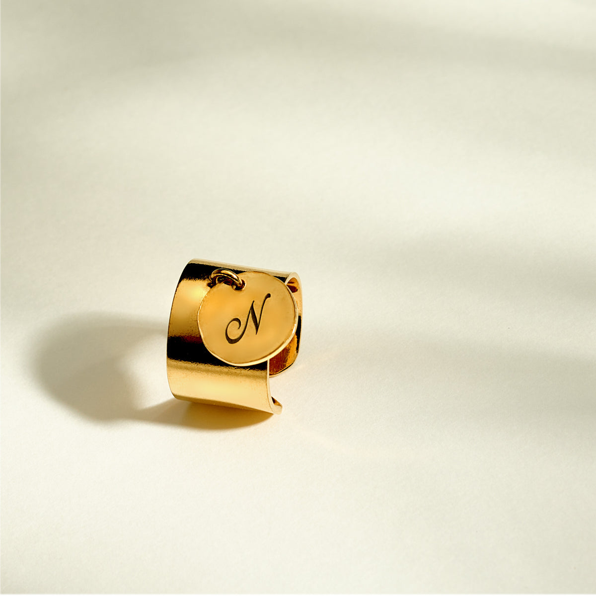 Bague golden ring plaqué or