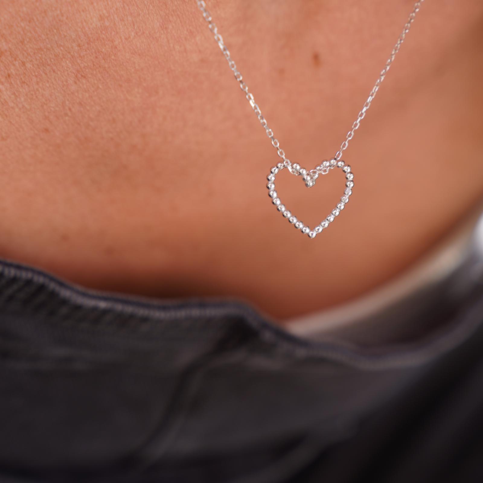 Collier Coeur Valentine argent