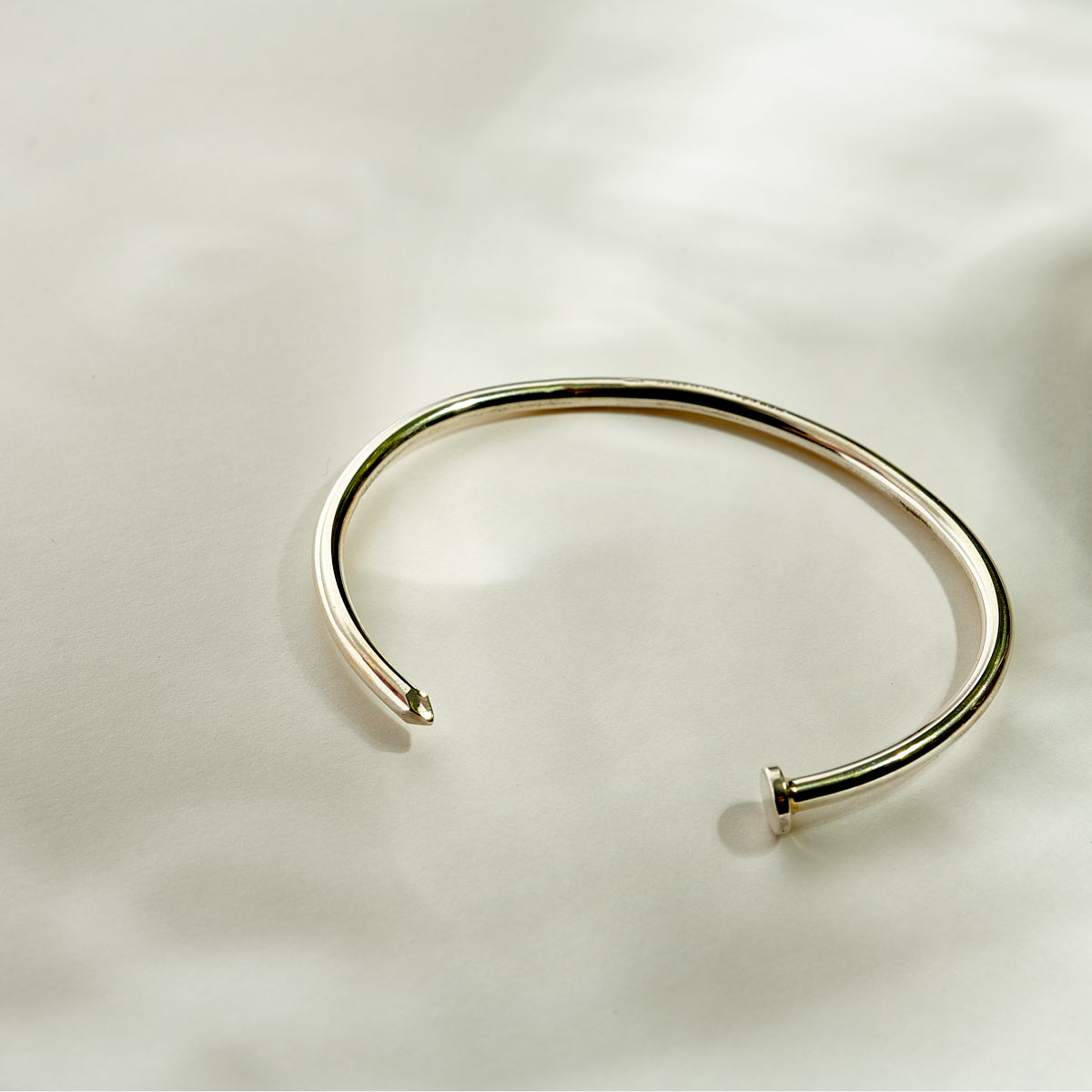 Bracelet « Clou » argent - LES FÉLINES PARIS